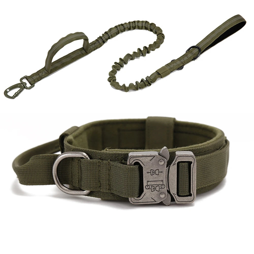 Tactical Dog Collar set for training larger stronger breeds of dogs