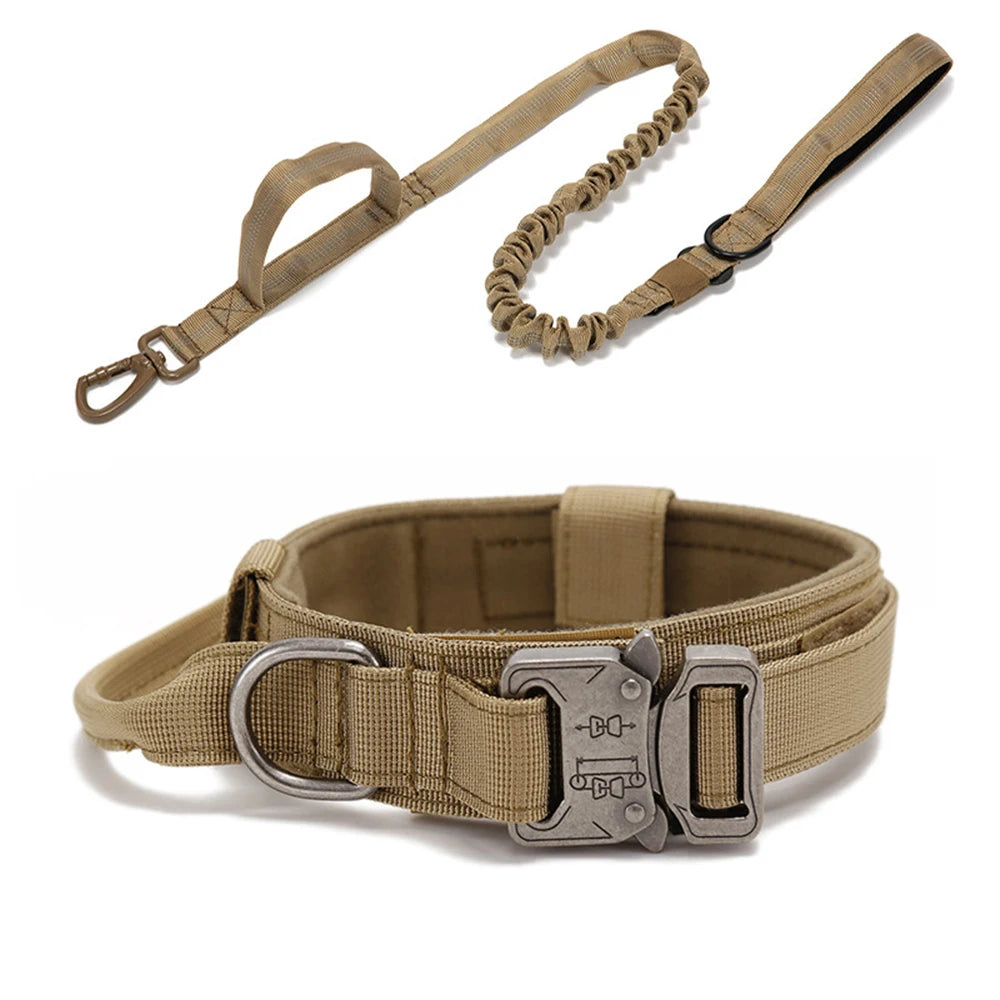 Tactical Dog Collar set for training larger stronger breeds of dogs