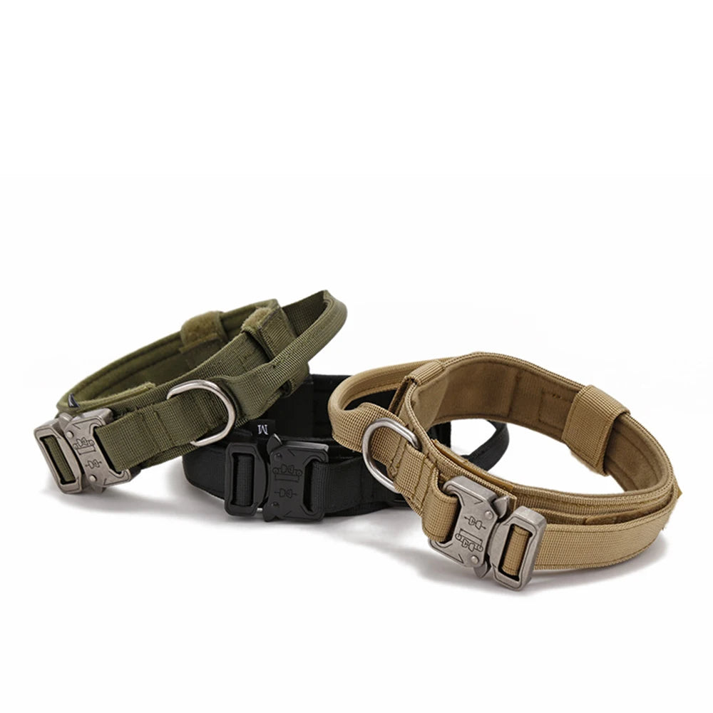 Tactical Dog Collar set for training larger stronger breeds of dogs