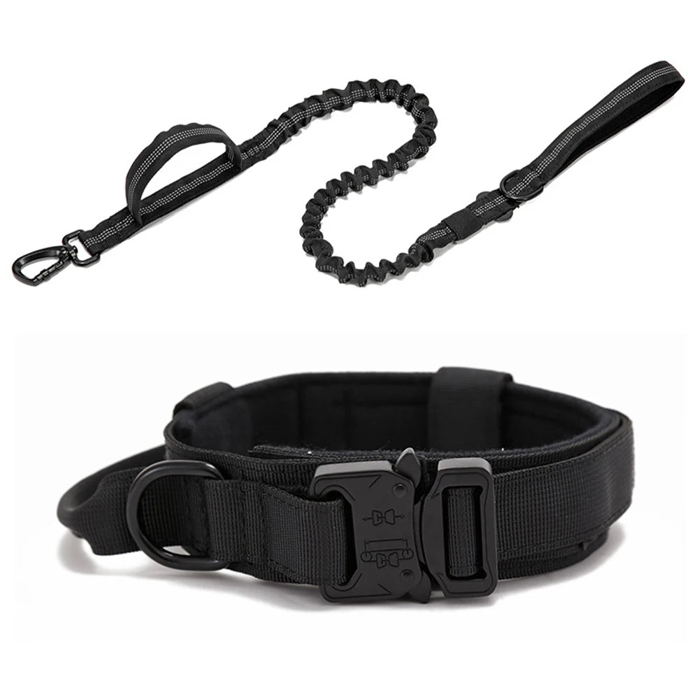 Tactical Dog Collar set for training larger stronger breeds of dogs