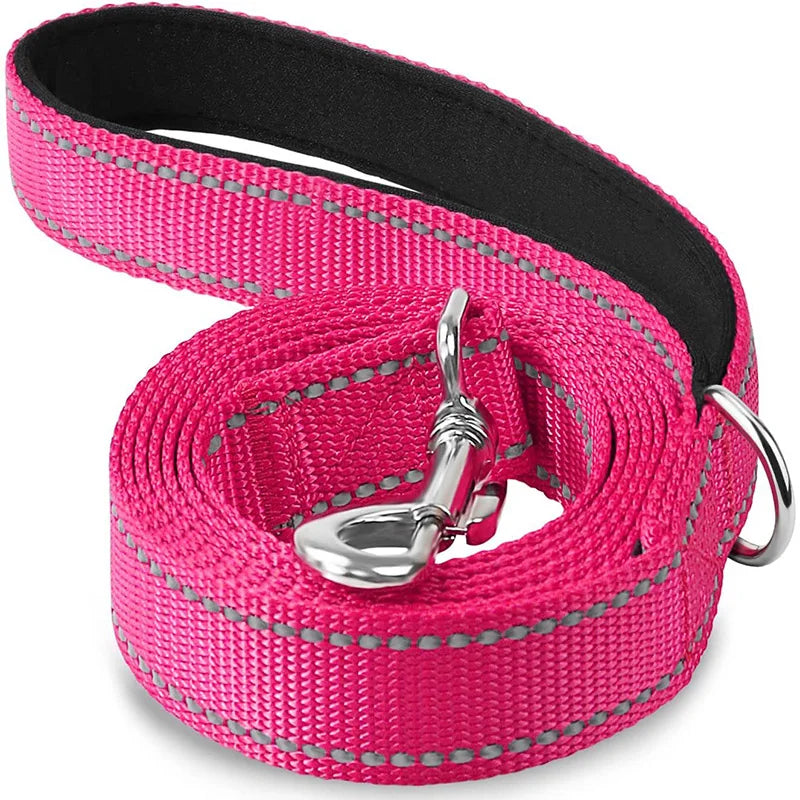Relective dog leads, perfect day or in particular on night time walks 1.2/1.5/1.8M