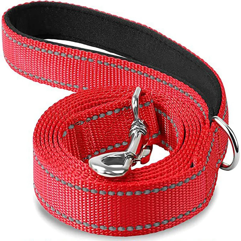 Relective dog leads, perfect day or in particular on night time walks 1.2/1.5/1.8M
