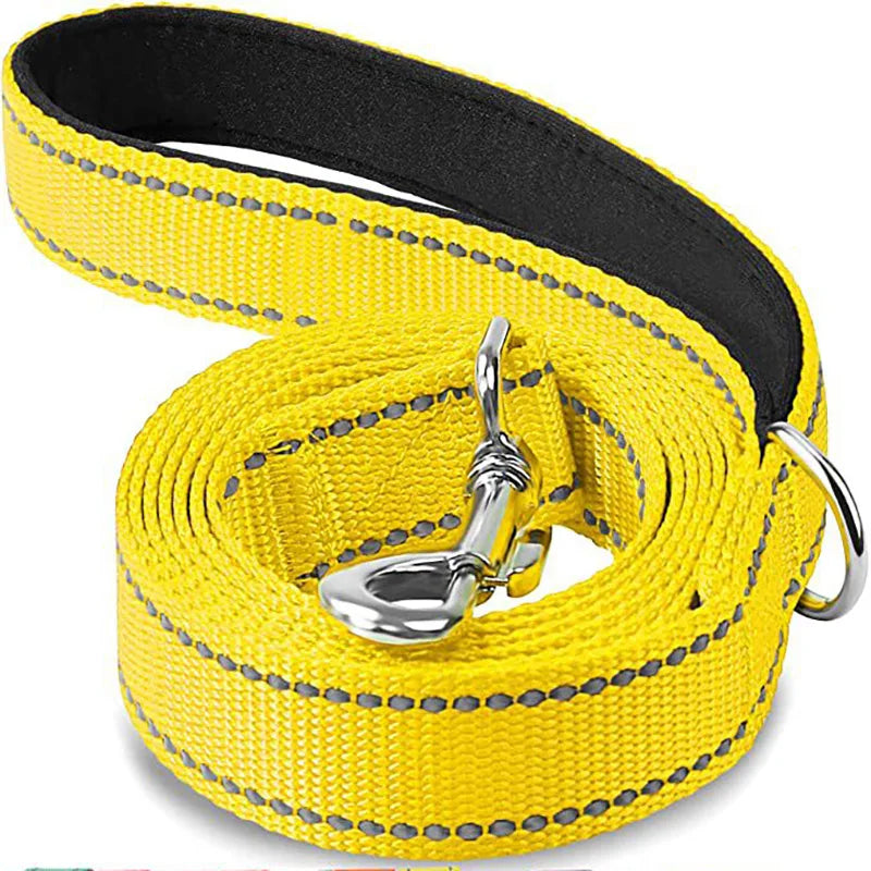 Relective dog leads, perfect day or in particular on night time walks 1.2/1.5/1.8M